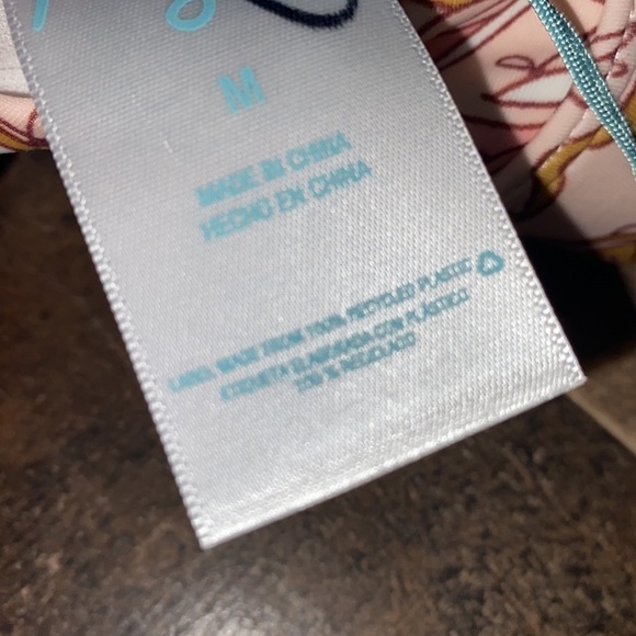 Kona Sol bikini top Pink paisley floral boho NWT - Picture 4 of 6